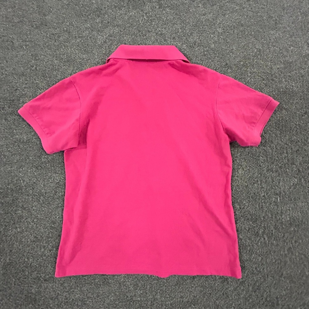 Ralph Lauren Polo Womens Size M Pink Cotton Short Sleeve Made in USA Pique Pony - Picture 5 of 6